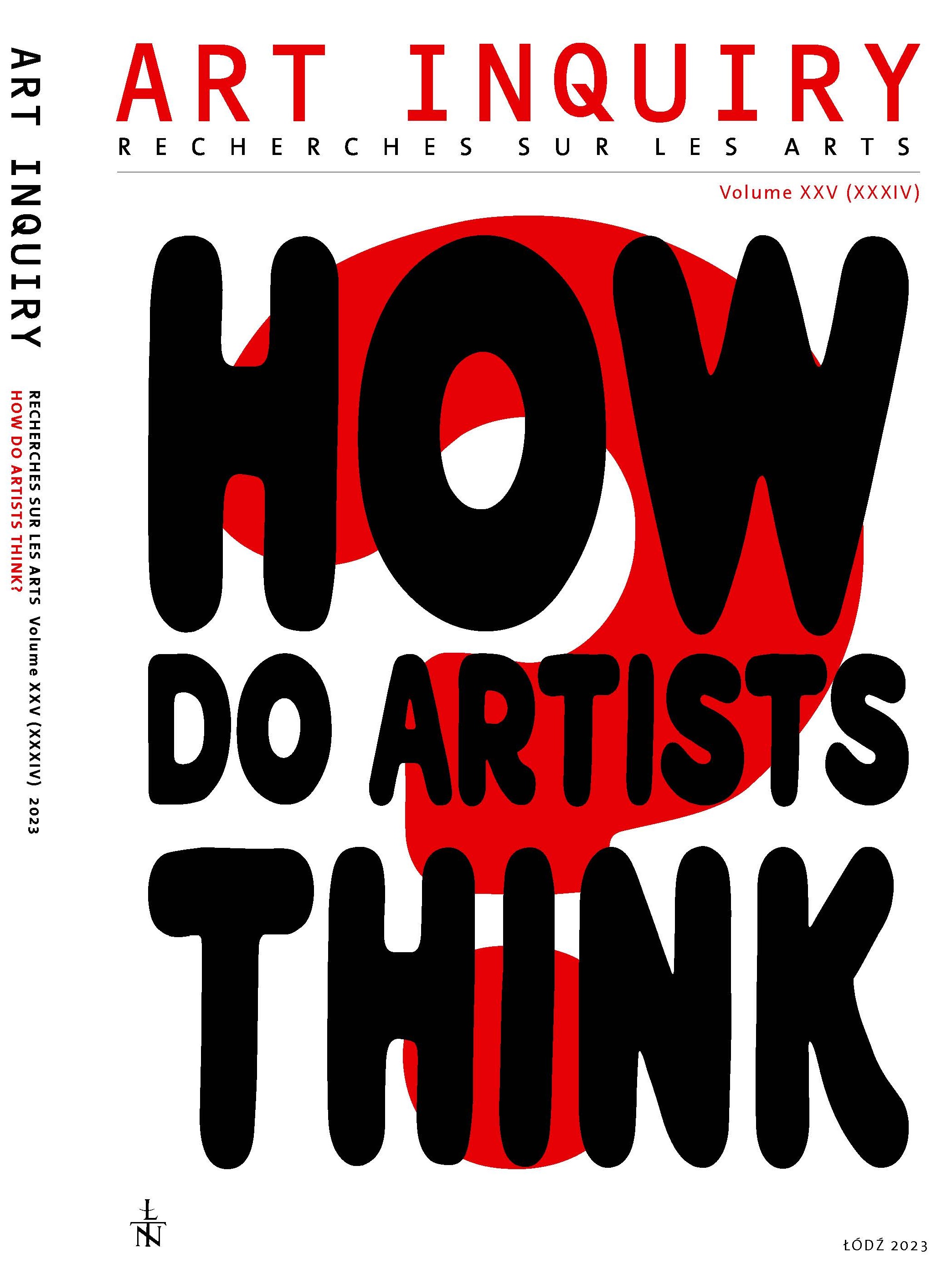 					View Vol. 25 (2023): How do artists think?
				
